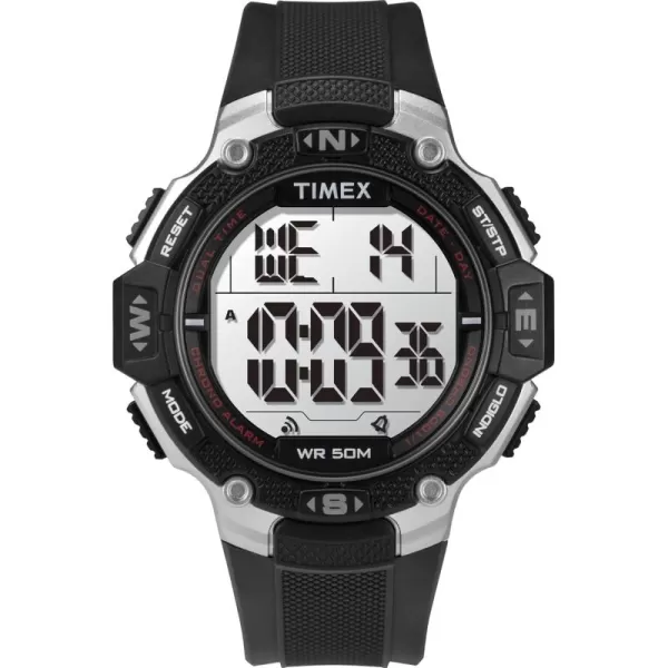 Timex Mens DGTL Rugged 46mm WatchBlackGray