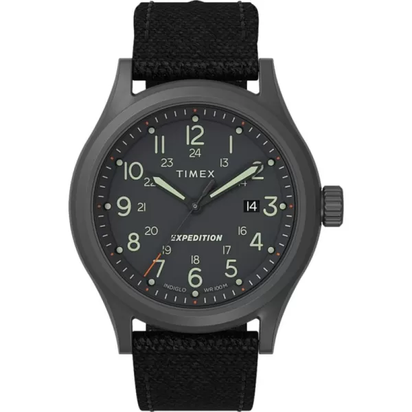 Timex Mens Expedition Sierra 41mm WatchBlackGunmetalGraphite