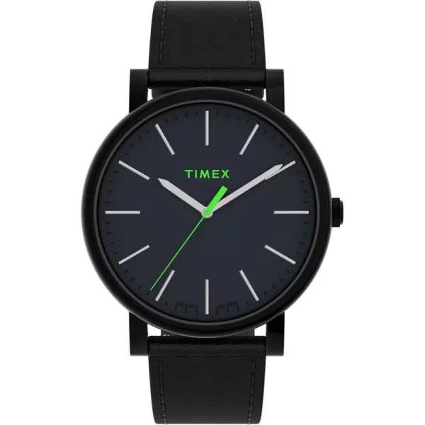 Timex Mens Originals 42mm WatchBlackGreen Pop