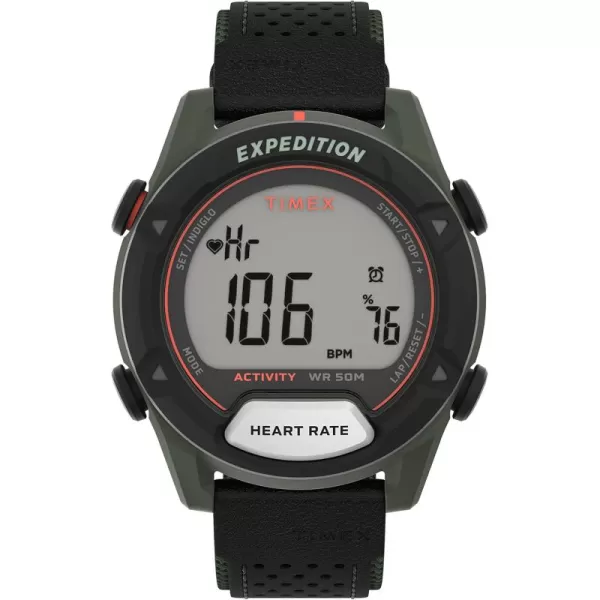 Timex Mens Rugged Digital 43mm WatchBlack