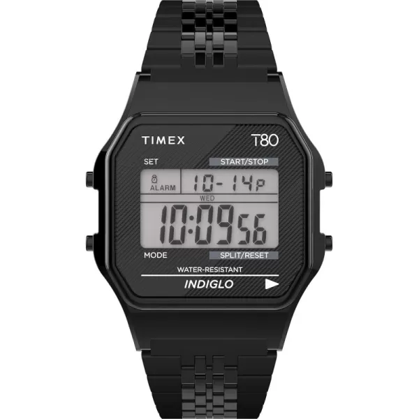 Timex T80 34mm WatchBlack Bracelet