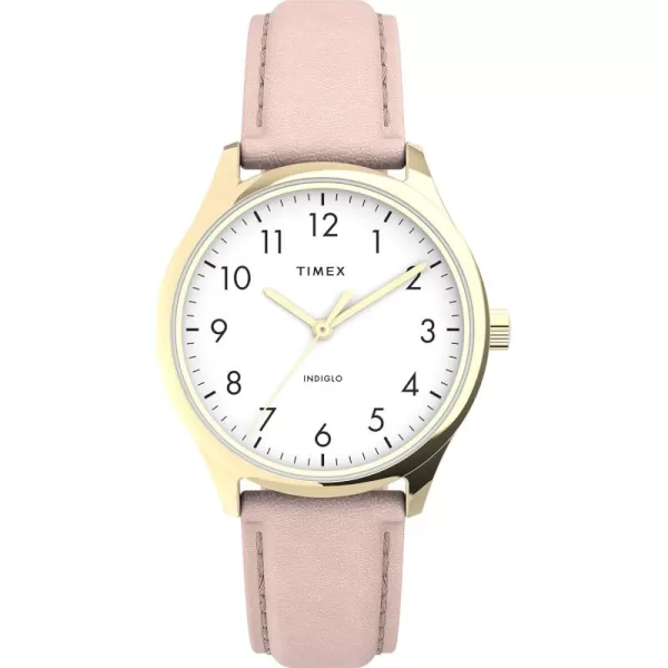 Timex Womens Easy Reader WatchPinkRose GoldToneWhite32mm