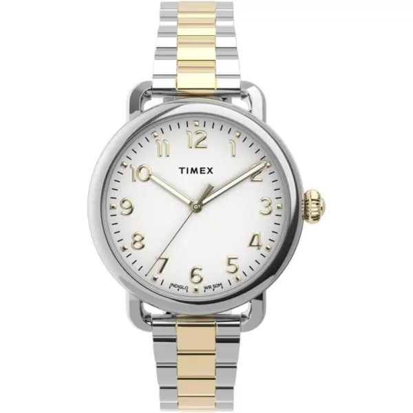 Timex Womens Standard 34mm WatchTwoTone
