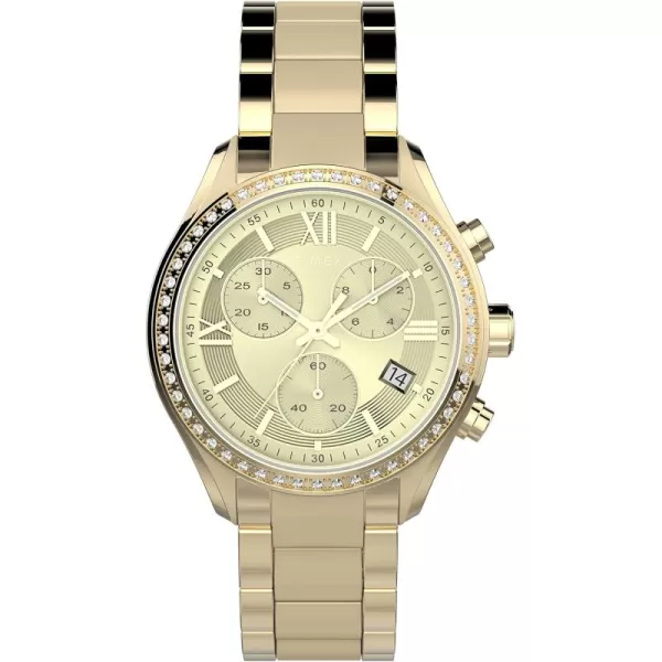 Timex Womens Standard Chronograph 38mm WatchGold Tone