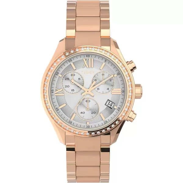 Timex Womens Standard Chronograph 38mm WatchRose Gold