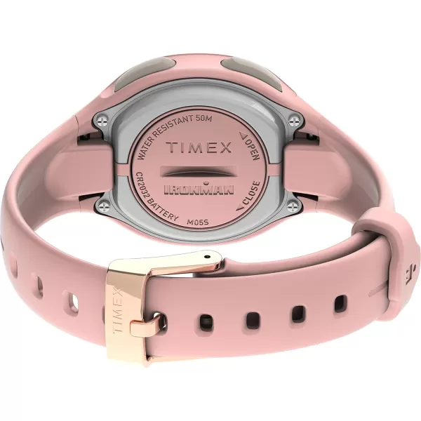 TIMEX IRONMAN Transit Watch with Daily Step Calorie and Distance Tracking ampamp Heart Rate 33mmBlushRose GoldTone