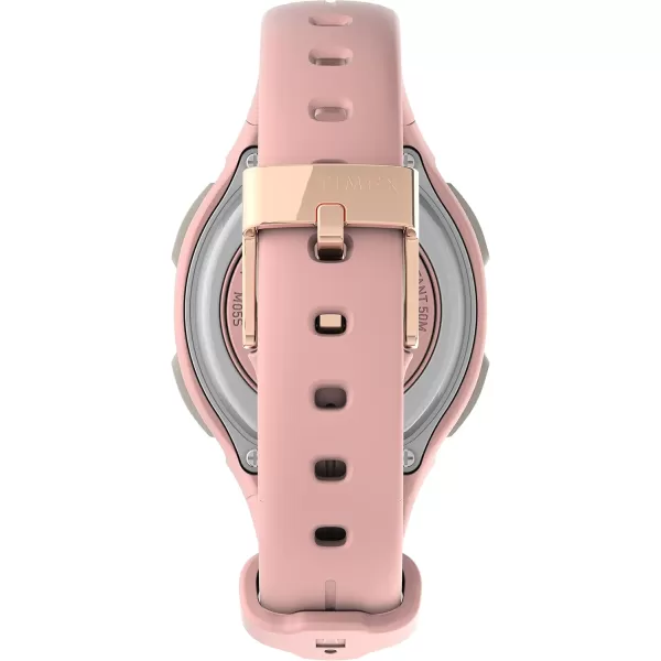 TIMEX IRONMAN Transit Watch with Daily Step Calorie and Distance Tracking ampamp Heart Rate 33mmBlushRose GoldTone