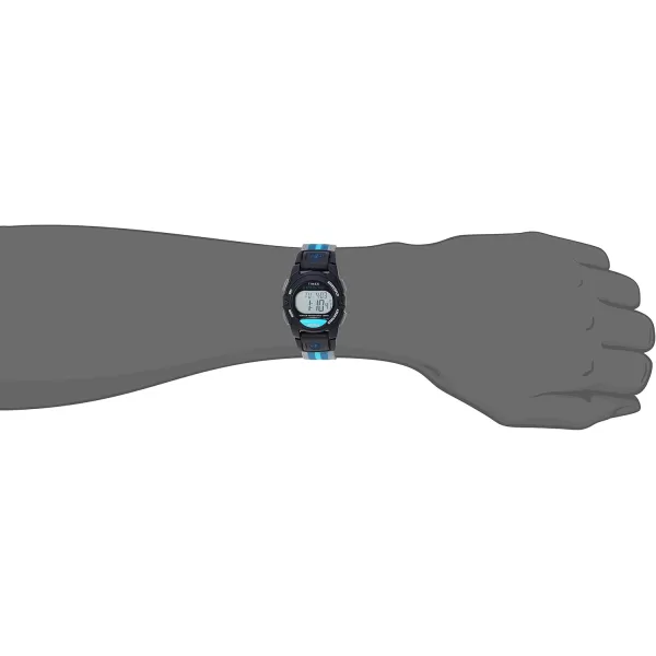Timex Expedition Digital Chrono Alarm Timer 33mm WatchBlackGrayBlue