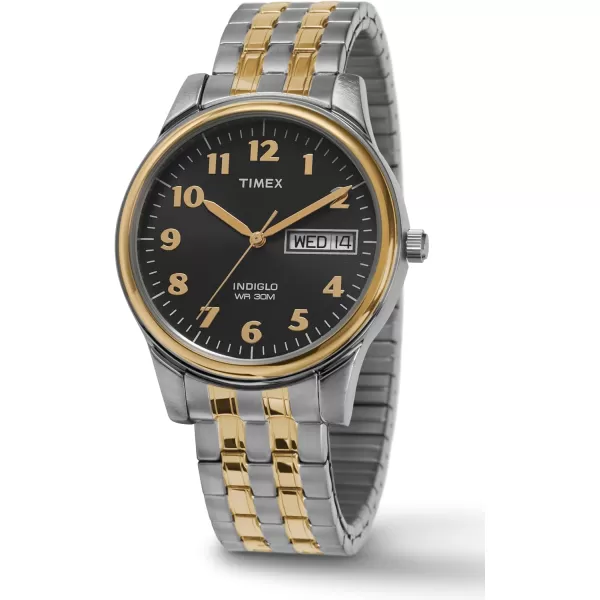 Timex Mens Charles Street WatchTwo ToneBlack