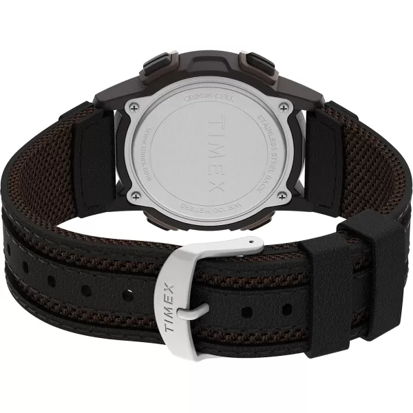 Timex Mens Expedition Digital CAT5 41mm WatchBlackDigital GreenBrown