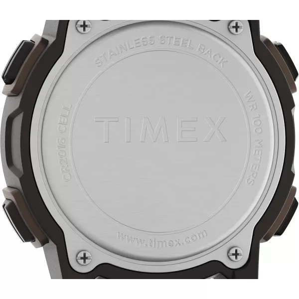 Timex Mens Expedition Digital CAT5 41mm WatchBlackDigital GreenBrown