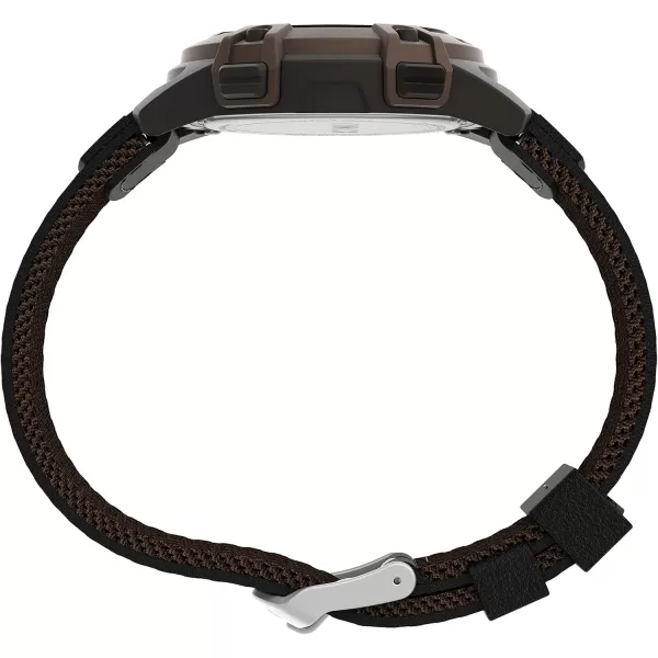 Timex Mens Expedition Digital CAT5 41mm WatchBlackDigital GreenBrown