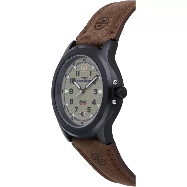 Timex Mens Expedition Metal Field 40mm WatchBrownBlackOlive