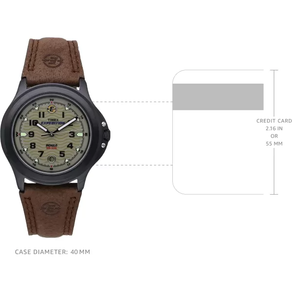 Timex Mens Expedition Metal Field 40mm WatchBrownBlackOlive