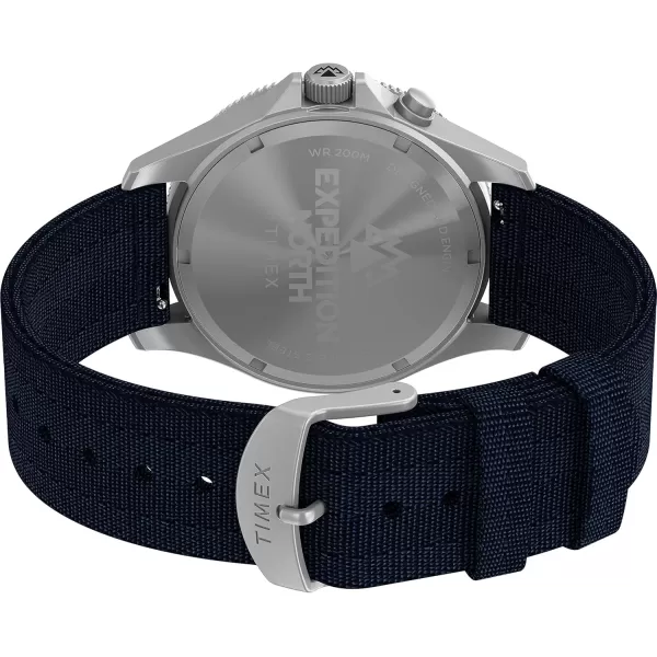 Timex Mens Expedition North Sierra 41mm WatchBlueBlueStainless Steel