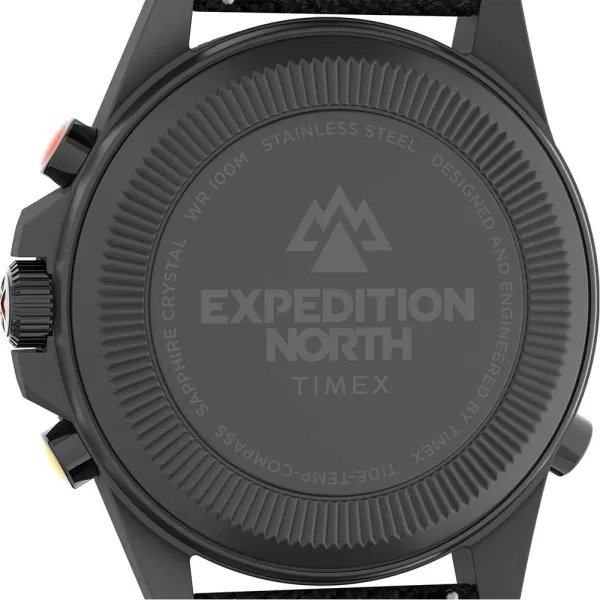 Timex Mens Expedition North TideTempCompass 43mm WatchBlackBlackGunmetal