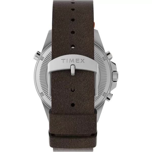 Timex Mens Expedition North TideTempCompass 43mm WatchBrownBlackStainless Steel