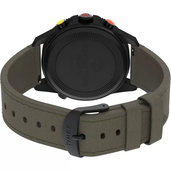 Timex Mens Expedition North TideTempCompass 43mm WatchGreenNaturalIP Black