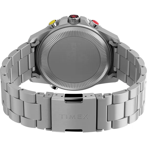 Timex Mens Expedition North TideTempCompass 43mm WatchStainless SteelBlackStainless Steel