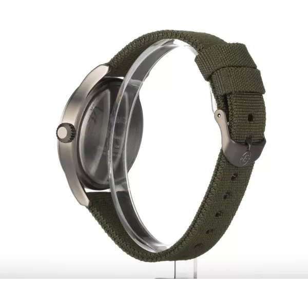 Timex Mens Expedition Scout 40mm Watch  Black Dial Gray Case ampamp Green Fabric Strap