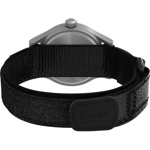 Timex Mens Expedition Scout 40mm Watch  Black Fastwrap Black Dial IP Steel Case