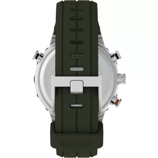 Timex Mens Expedition TideTempCompass 45mm WatchGraySilverTone