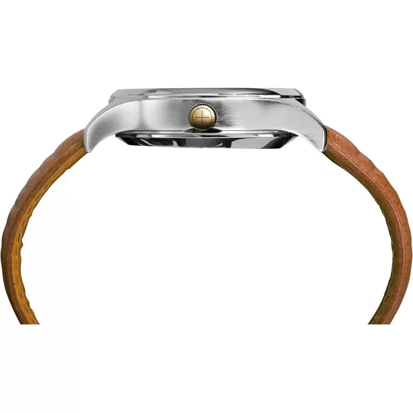 Timex Mens TW2P94700 IQ Move Activity Tracker Caramel Brown Leather Strap Smartwatch