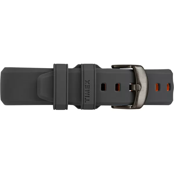 Timex Mens TW2P95000 IQ Move Activity Tracker GrayBlackOrange Silicone Strap Smartwatch