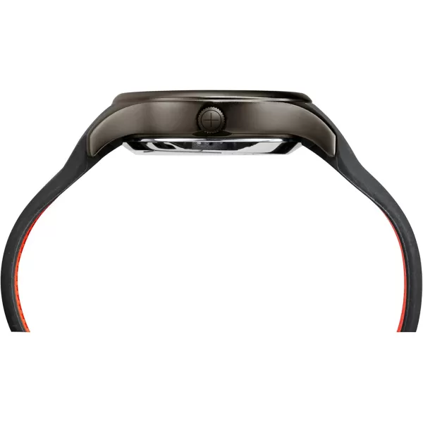 Timex Mens TW2P95000 IQ Move Activity Tracker GrayBlackOrange Silicone Strap Smartwatch