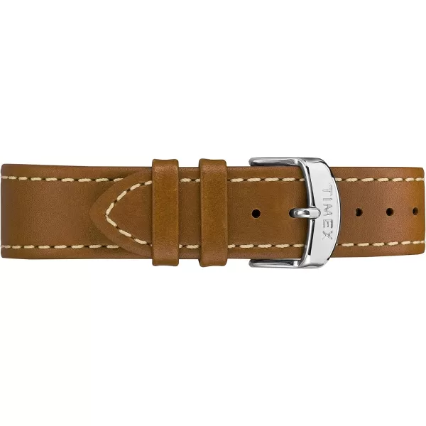 Timex Mens TW2R22700 New England TanCream Leather Strap Watch