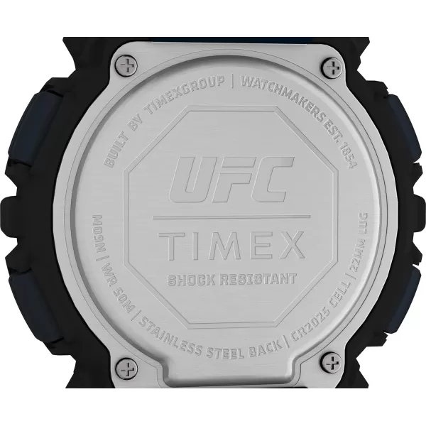 Timex UFC Mens Striker 50mm WatchBlackBlue