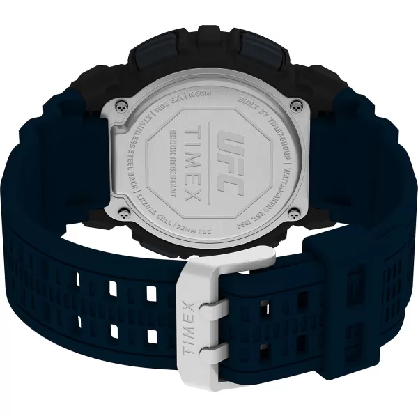 Timex UFC Mens Striker 50mm WatchBlackBlue