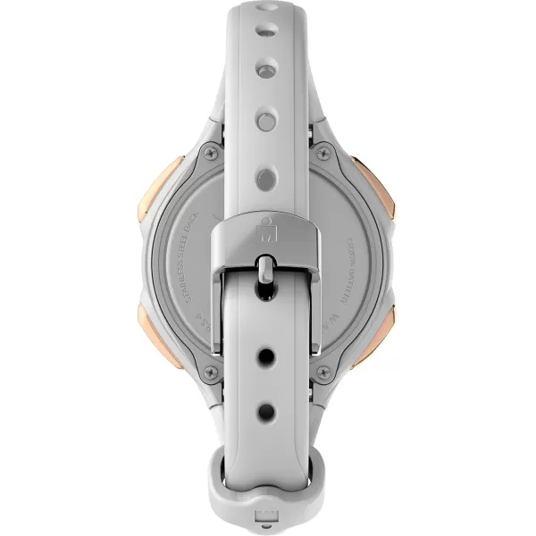 Timex Womens BCRF Ironman Essential 34mm Watch  White Case White Strap RoseGoldTone Accents