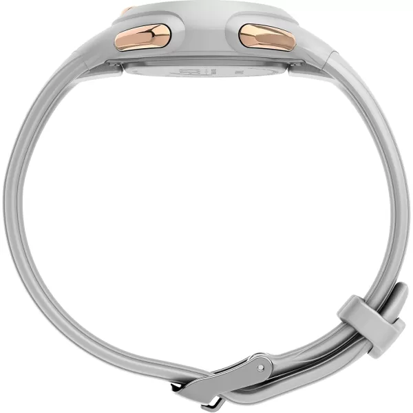 Timex Womens BCRF Ironman Essential 34mm Watch  White Case White Strap RoseGoldTone Accents