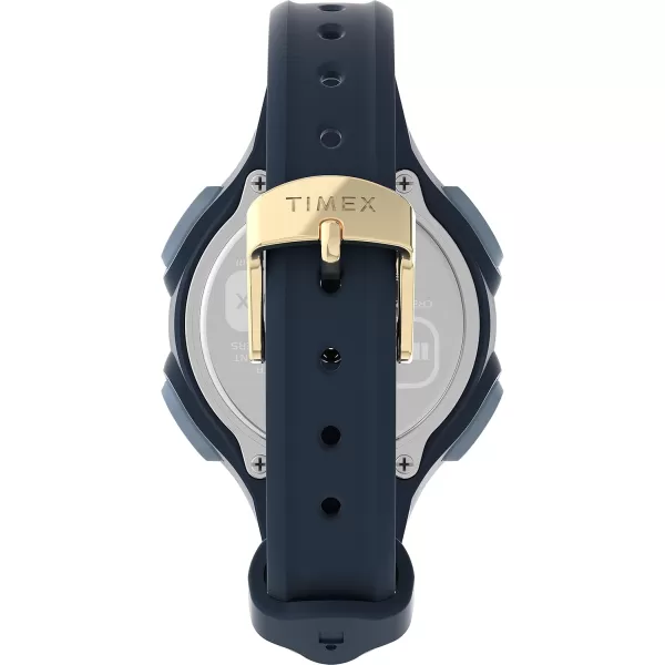 Timex Womens Ironman E30 34mm WatchBlackDigitalBlackGoldTone