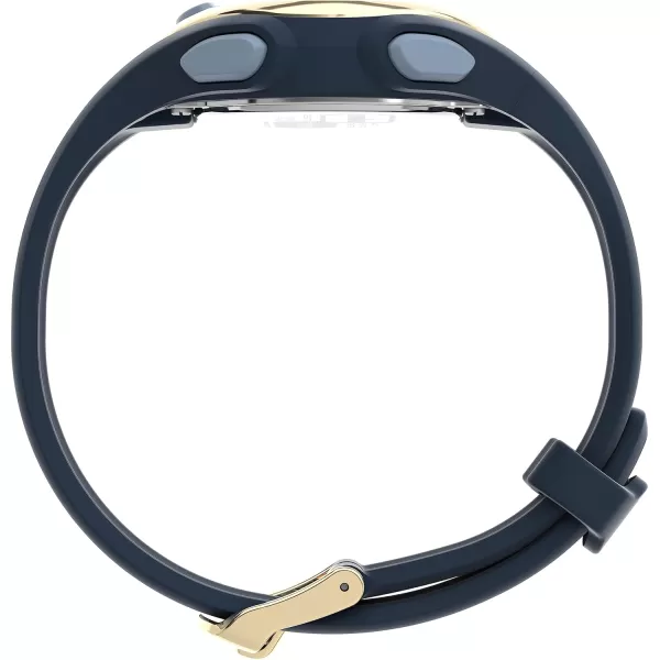 Timex Womens Ironman E30 34mm WatchBlackDigitalBlackGoldTone