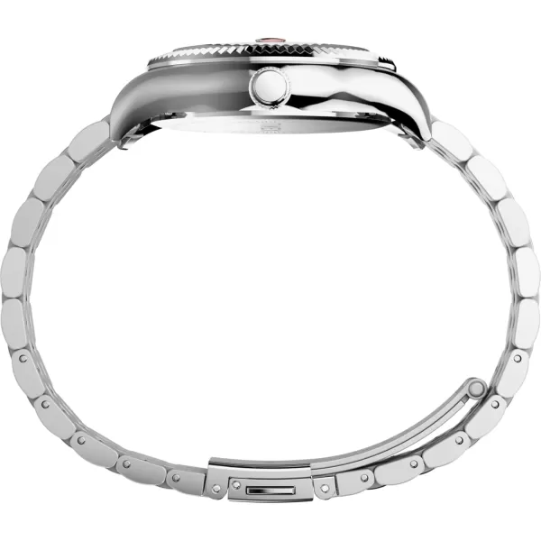 Timex Womens Legacy 34mm Watch  TwoTone Bracelet SilverTone Dial TwoTone CaseSilverTonePinkSilverTone