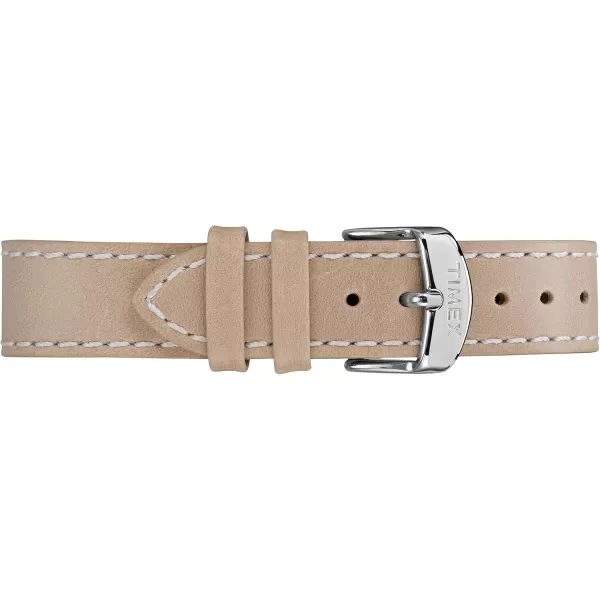 Timex Womens TW2R23200 New England SandSilver Leather Strap Watch