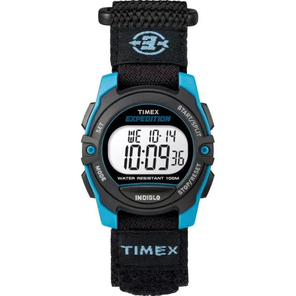 Timex Expedition Digital Chrono Alarm Timer 33mm WatchBlackBlue