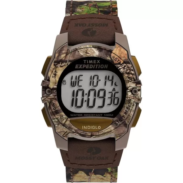 Timex Expedition Digital Chrono Alarm Timer 33mm WatchMossy Oak BreakUp Country Camo