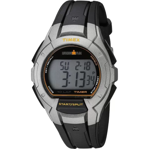 Timex FullSize Ironman Essential 10 WatchBlackSilverTone