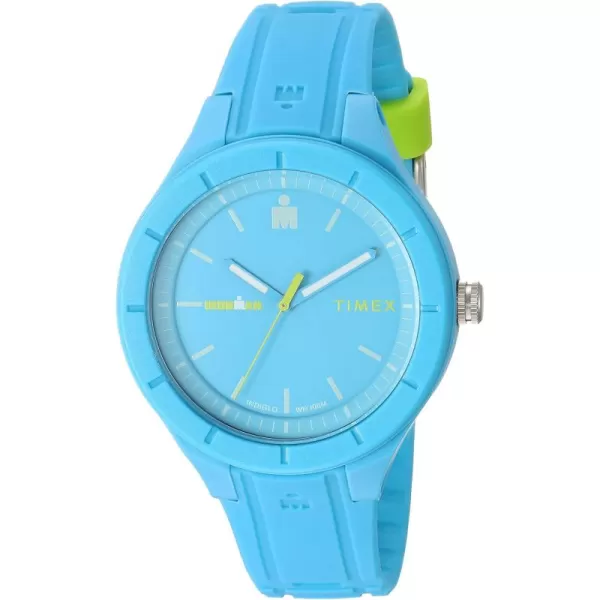 Timex Ironman Essential Urban Analog 38mm WatchBlueGreen Accents