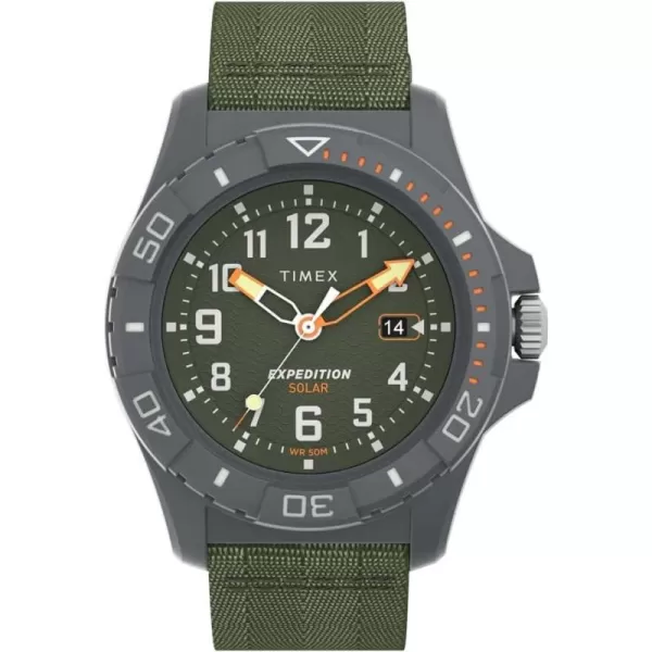 Timex Mens Expedition North Freedive Ocean 46mm WatchGreenGreen