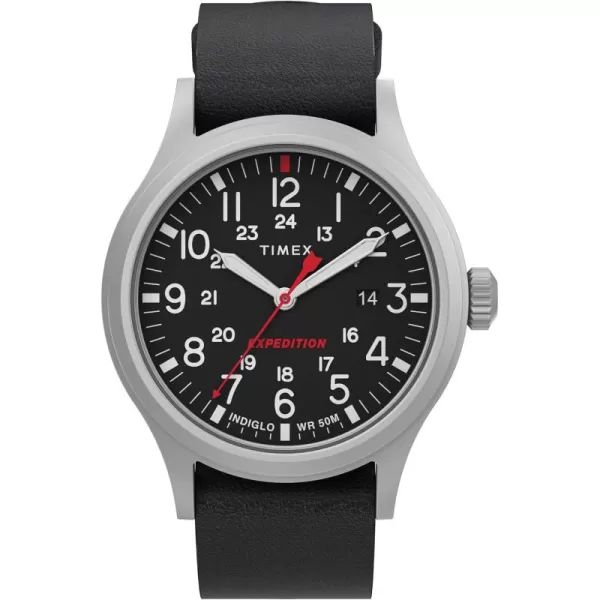 Timex Mens Expedition Sierra 40mm WatchBlackSilverTone