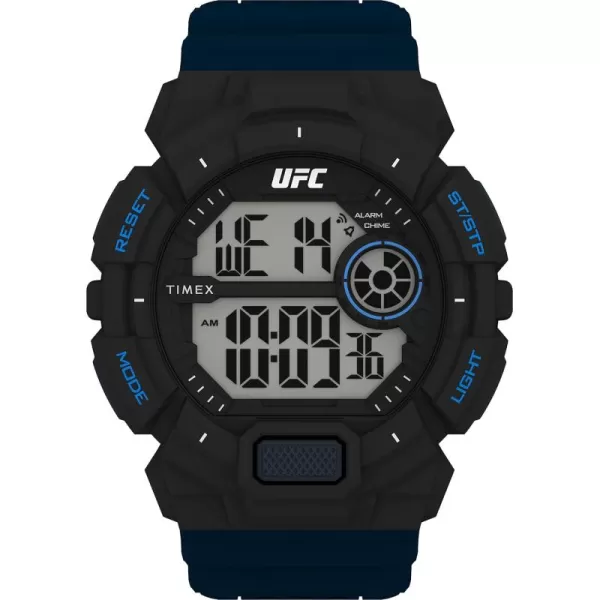 Timex UFC Mens Striker 50mm WatchBlackBlue
