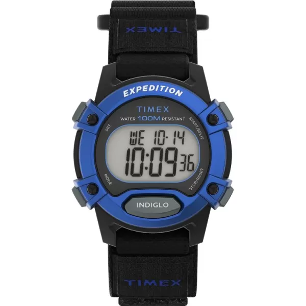 Timex Unisex Expedition CAT 33mm WatchBlackDigitalBlackBlue