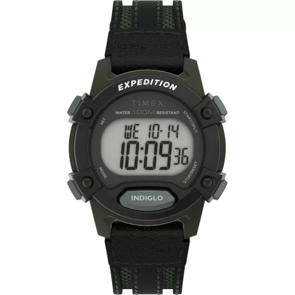 Timex Unisex Expedition CAT 33mm WatchBlackDigitalGreen