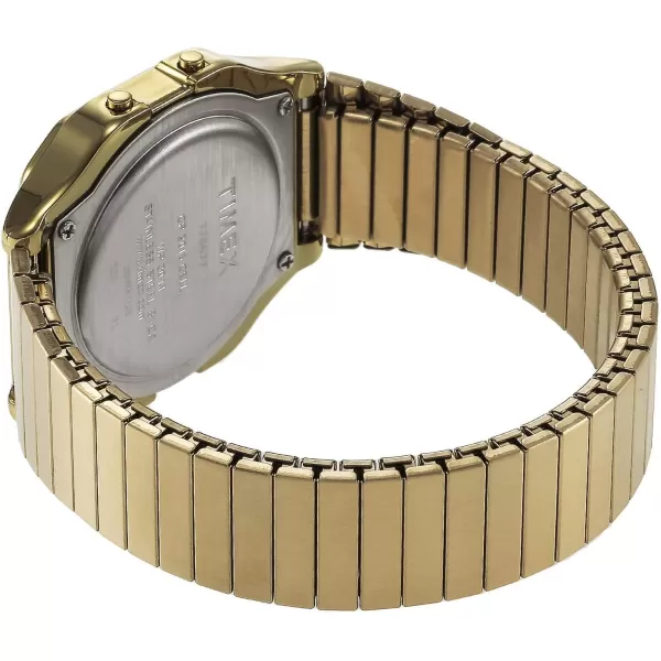 Timex Mens Classic Digital 34mm WatchGoldTone