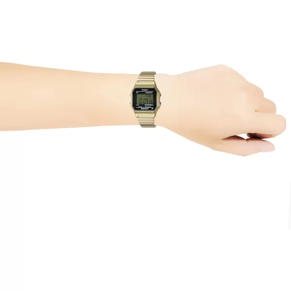 Timex Mens Classic Digital 34mm WatchGoldTone