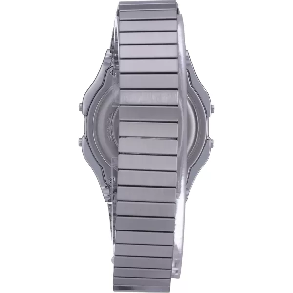 Timex Mens Classic Digital 34mm WatchSilverTone ExtraLong